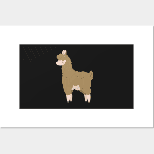 Brown Llama Posters and Art